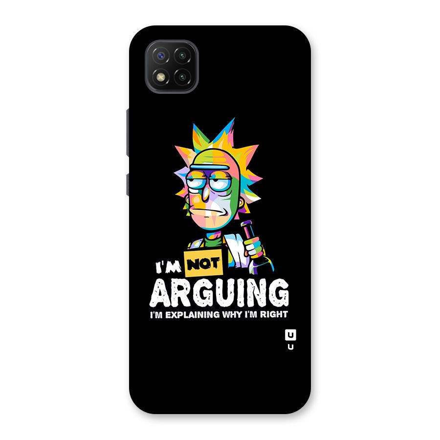 Not Arguing Explaining Back Case for Poco C3
