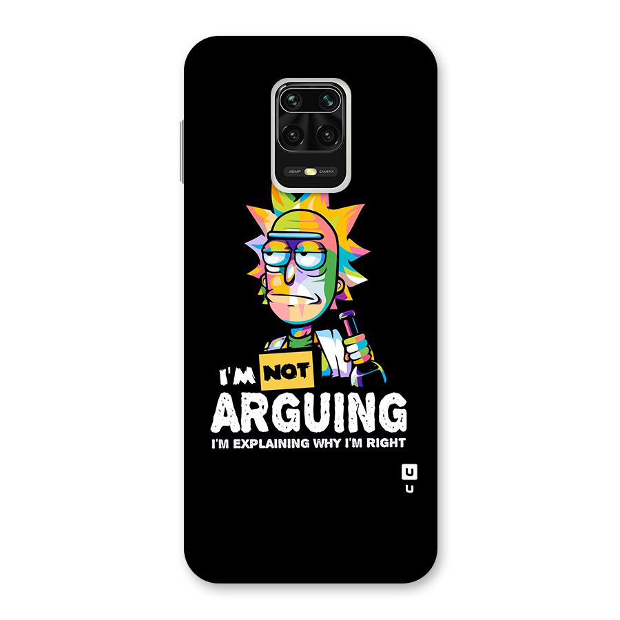 Not Arguing Explaining Back Case for Poco M2 Pro