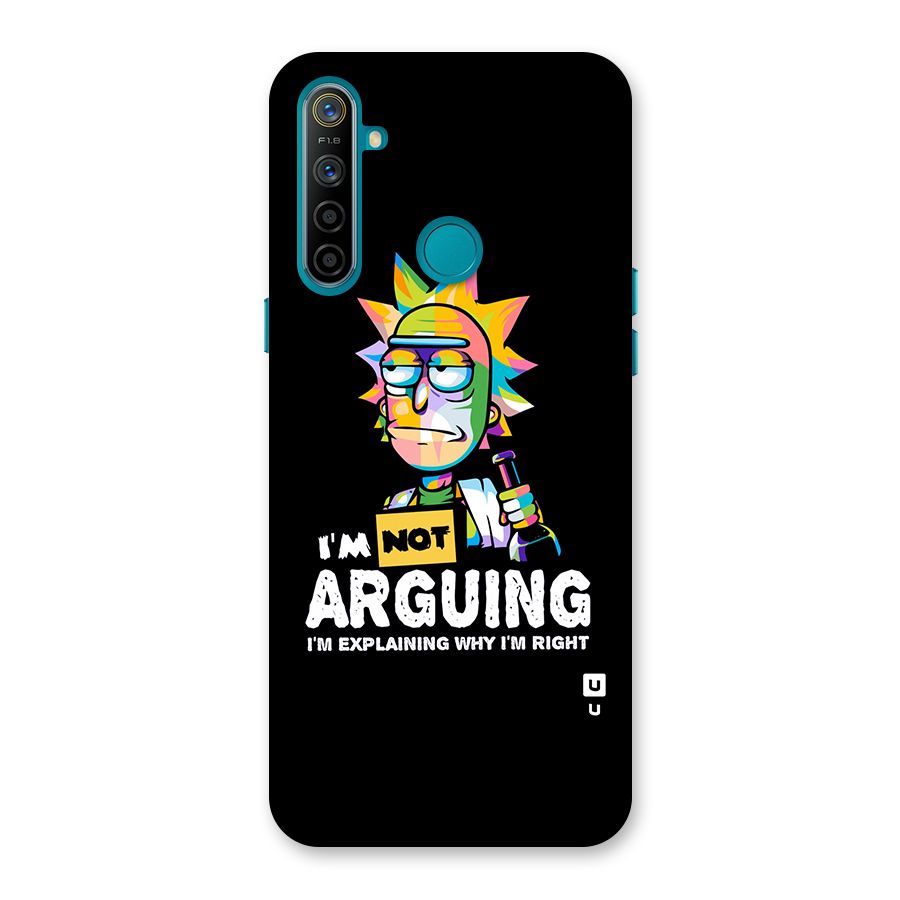 Not Arguing Explaining Back Case for Realme 5i