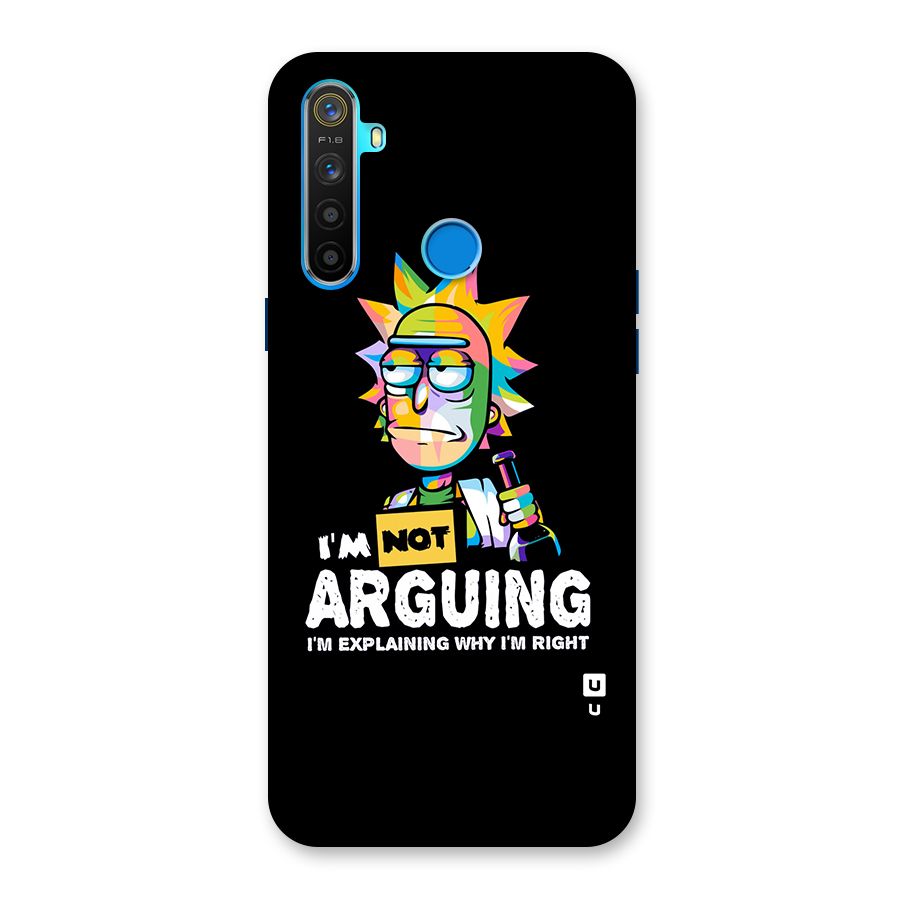 Not Arguing Explaining Back Case for Realme 5s