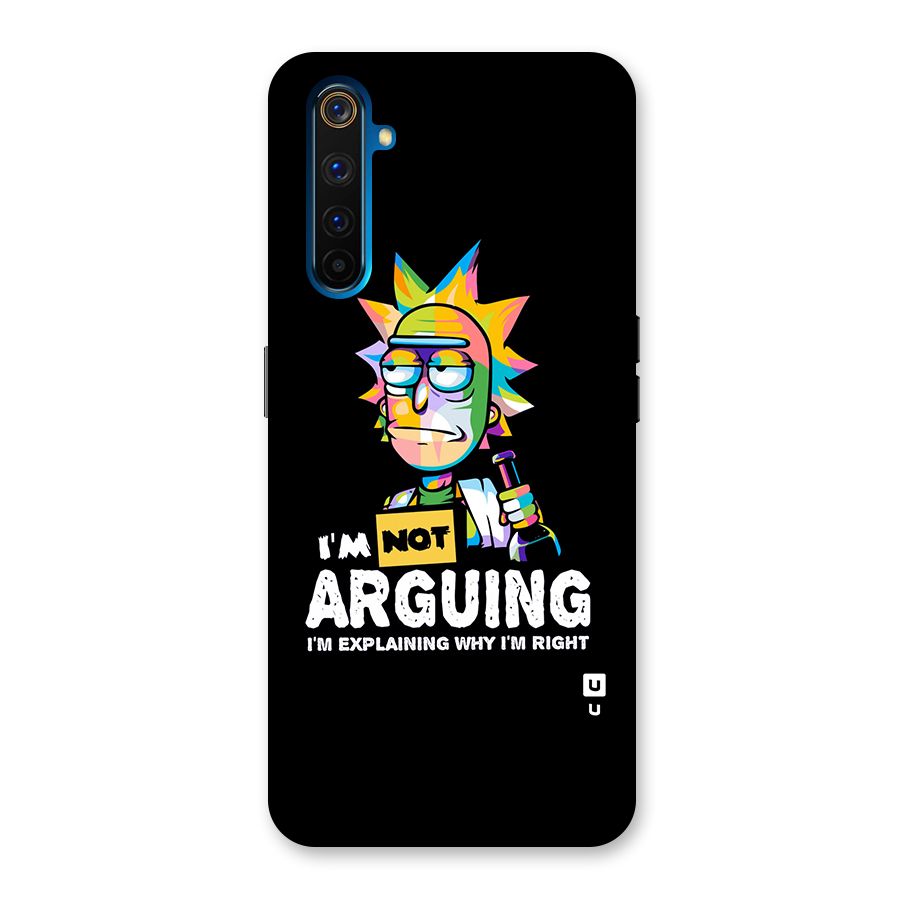 Not Arguing Explaining Back Case for Realme 6 Pro