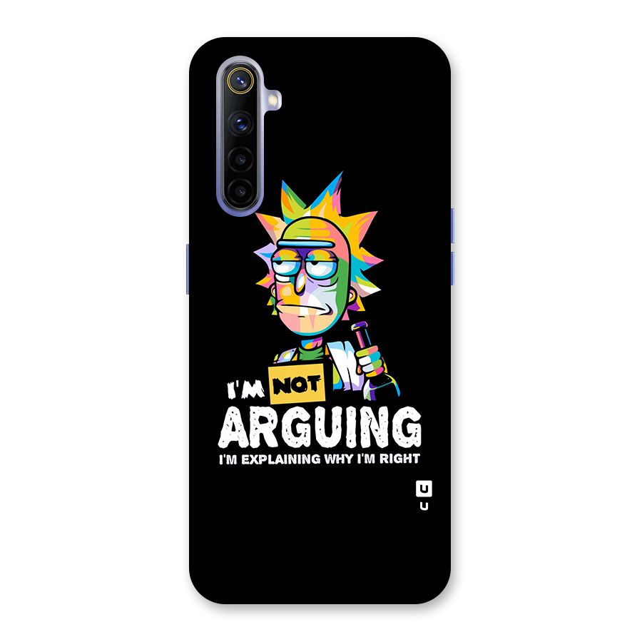 Not Arguing Explaining Back Case for Realme 6i