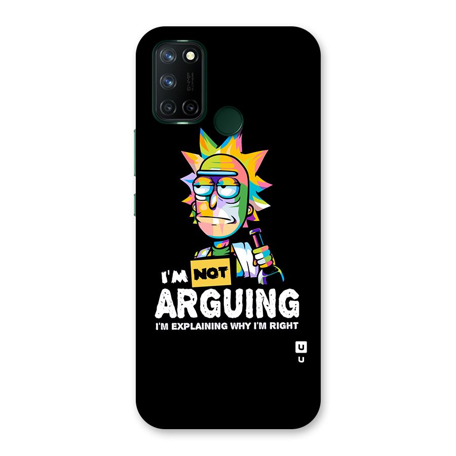 Not Arguing Explaining Back Case for Realme 7i
