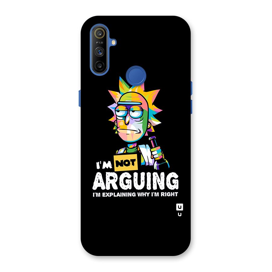 Not Arguing Explaining Back Case for Realme Narzo 10A