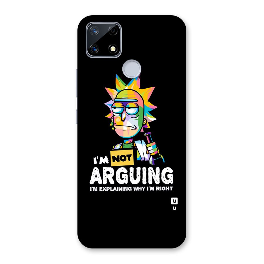 Not Arguing Explaining Back Case for Realme Narzo 20