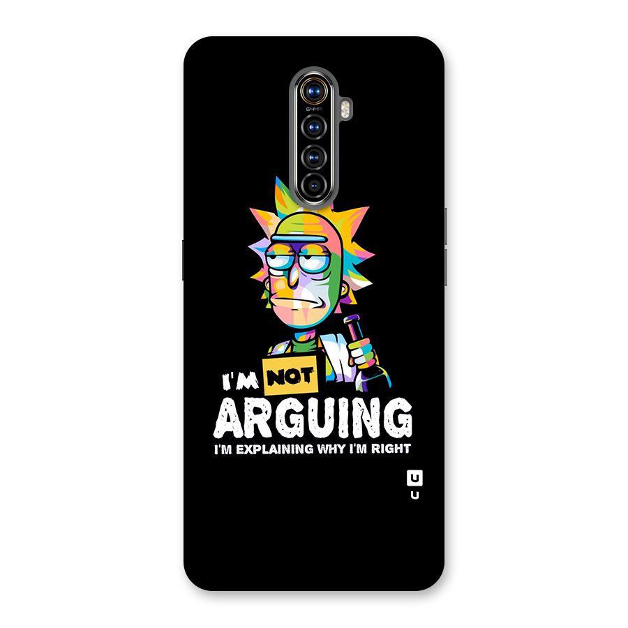 Not Arguing Explaining Back Case for Realme X2 Pro