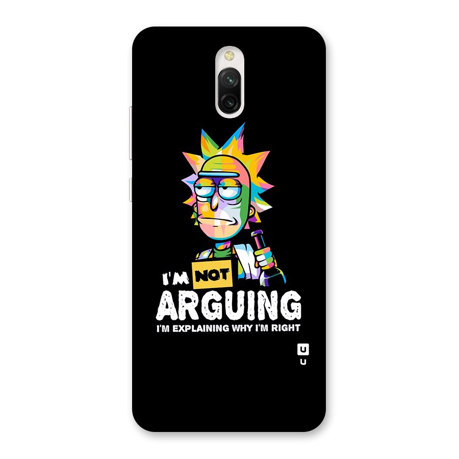 Not Arguing Explaining Back Case for Redmi 8A Dual