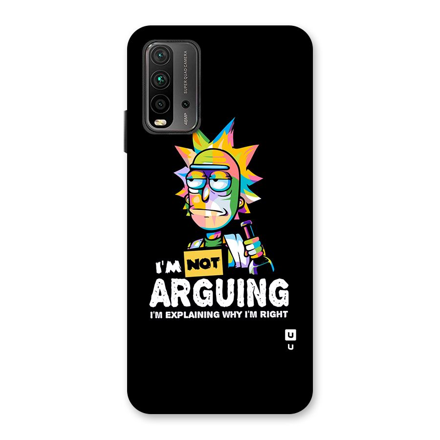 Not Arguing Explaining Back Case for Redmi 9 Power