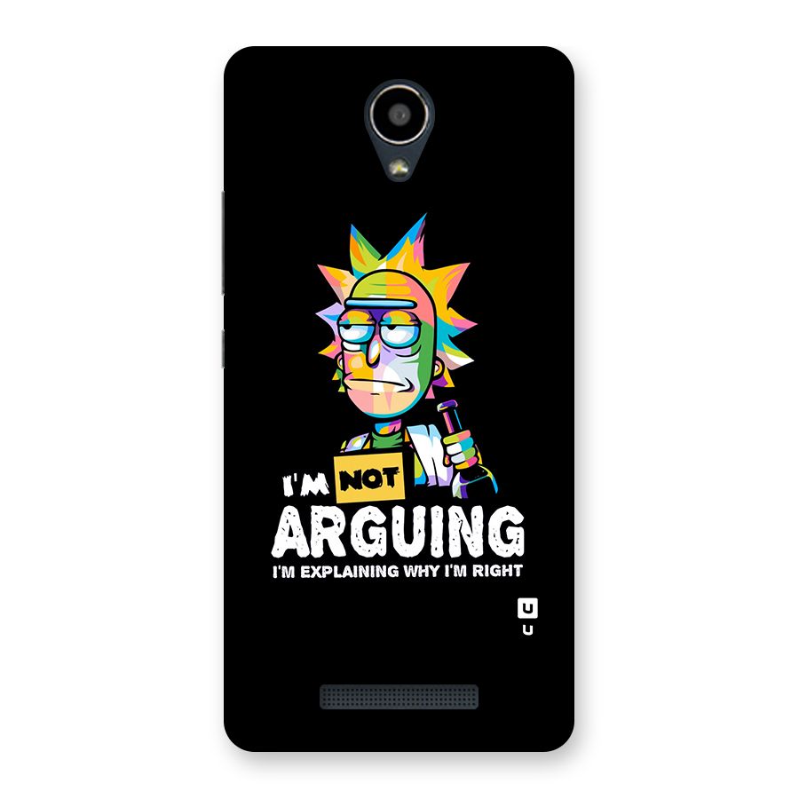 Not Arguing Explaining Back Case for Redmi Note 2