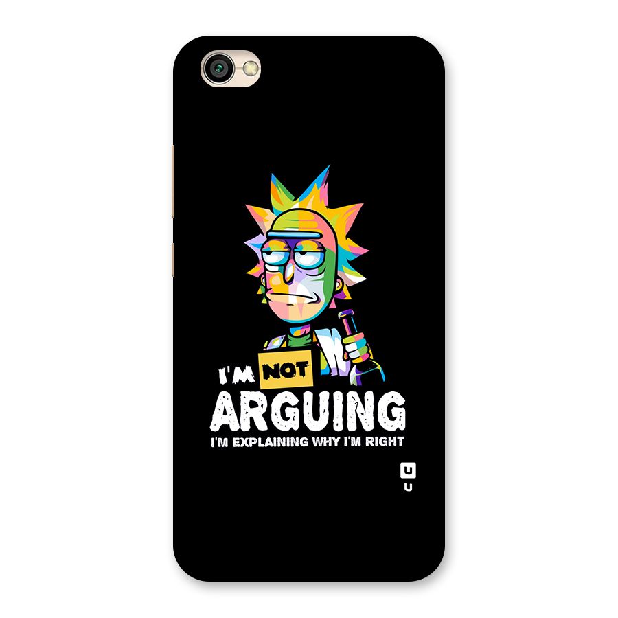 Not Arguing Explaining Back Case for Redmi Y1 Lite