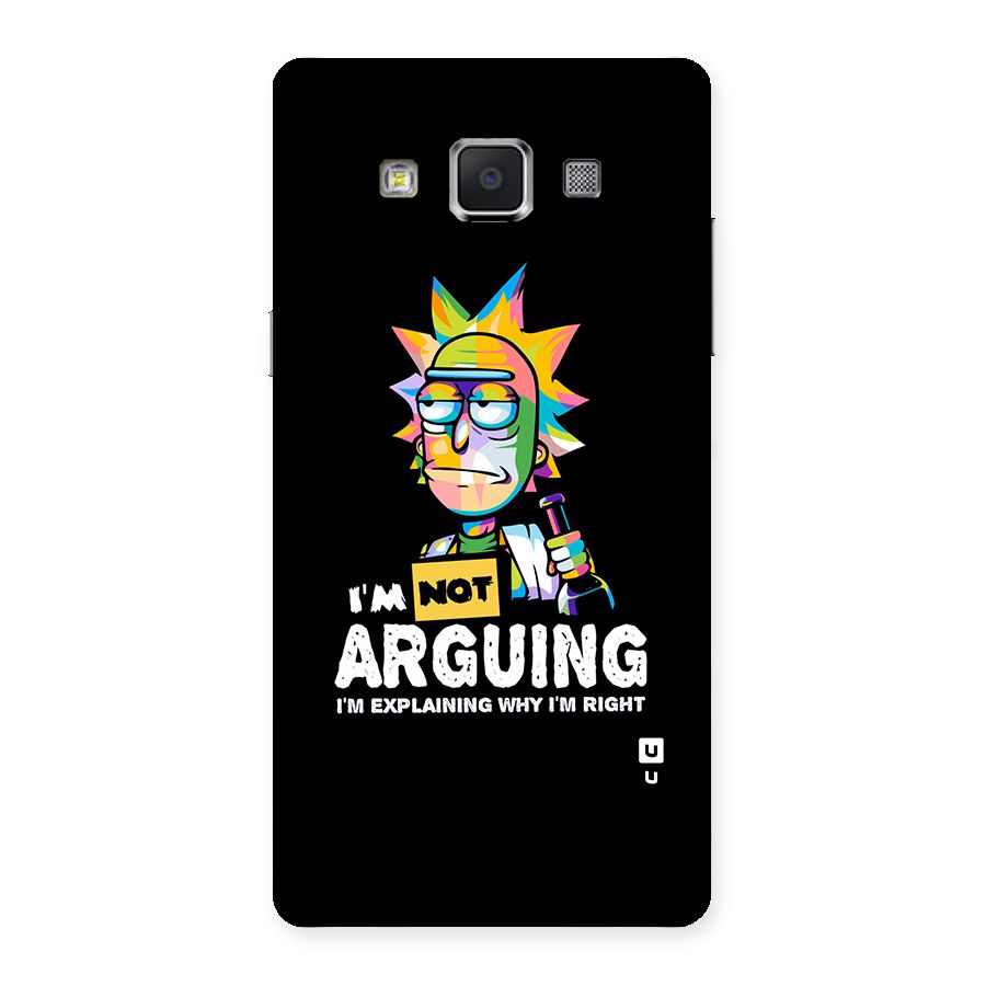 Not Arguing Explaining Back Case for Samsung Galaxy A5
