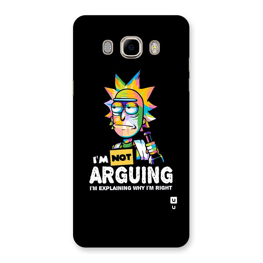 Not Arguing Explaining Back Case for Samsung Galaxy J7 2016