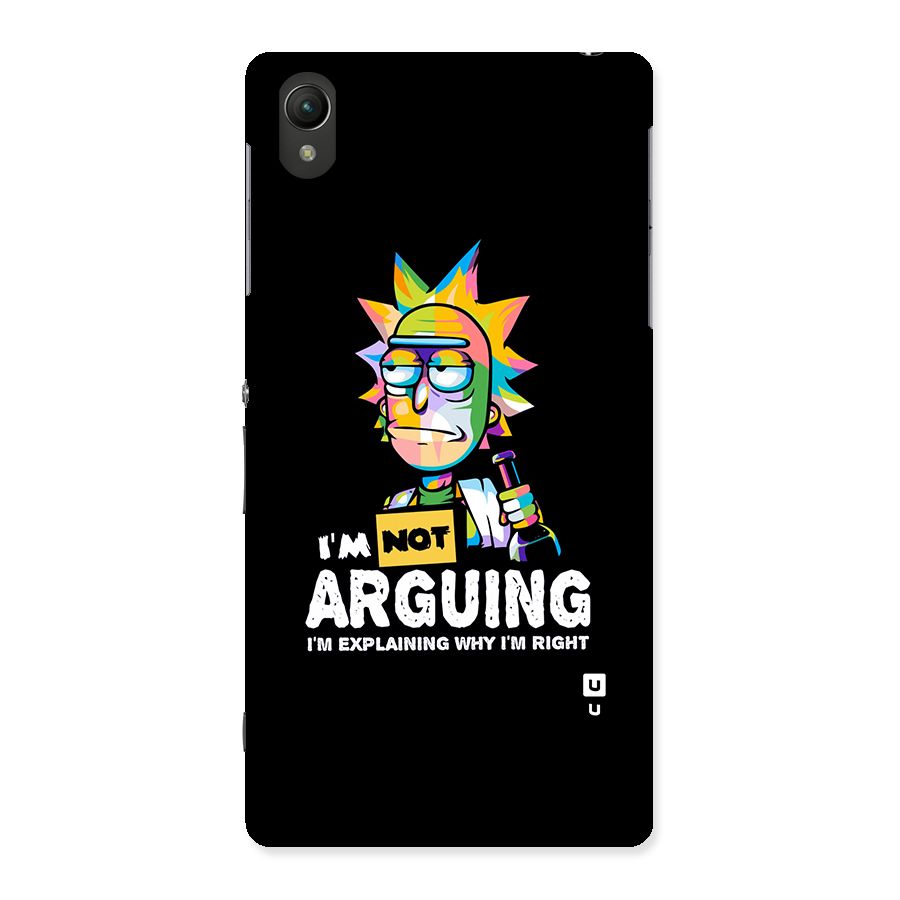 Not Arguing Explaining Back Case for Sony Xperia Z2