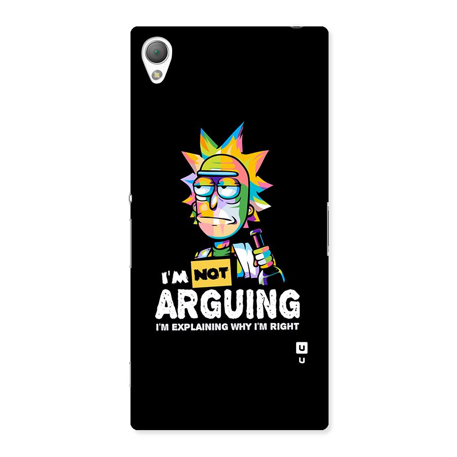 Not Arguing Explaining Back Case for Sony Xperia Z3