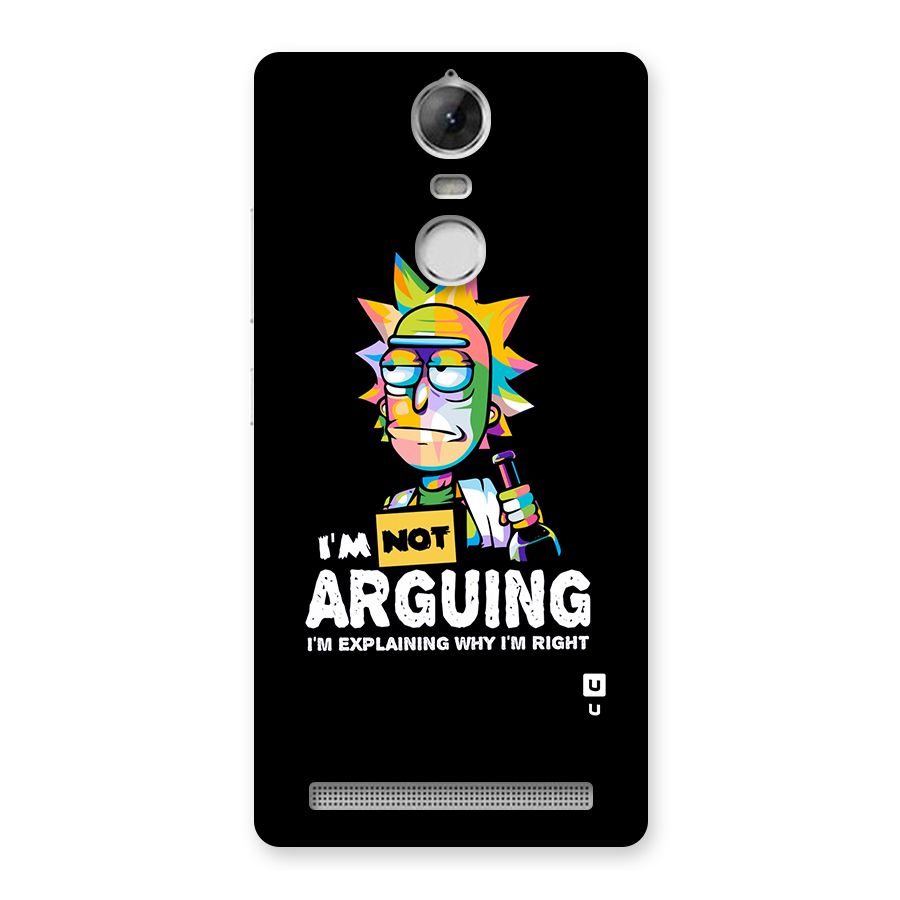 Not Arguing Explaining Back Case for Vibe K5 Note