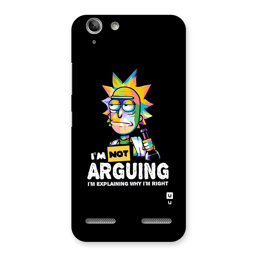 Not Arguing Explaining Back Case for Vibe K5 Plus