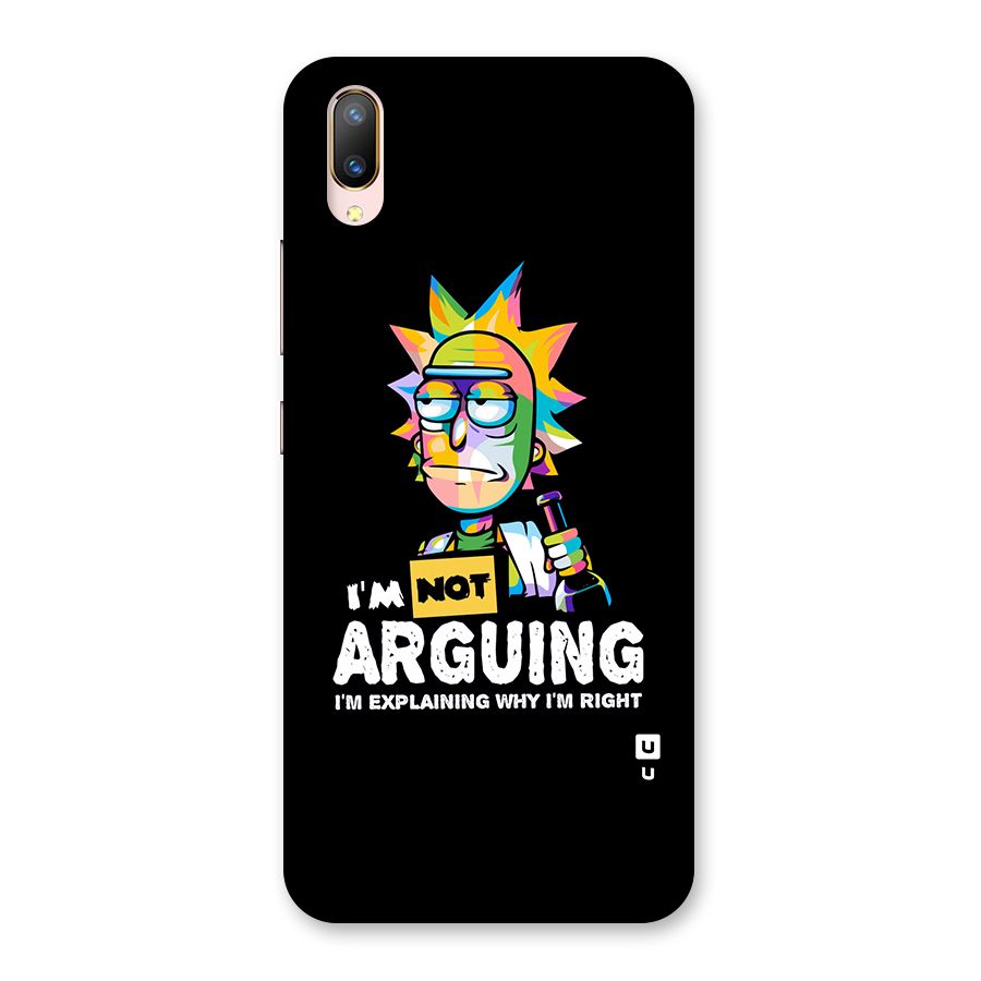 Not Arguing Explaining Back Case for Vivo V11 Pro