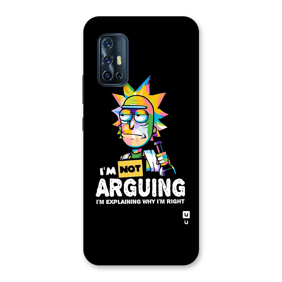 Not Arguing Explaining Back Case for Vivo V17