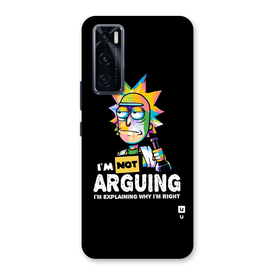 Not Arguing Explaining Back Case for Vivo V20 SE