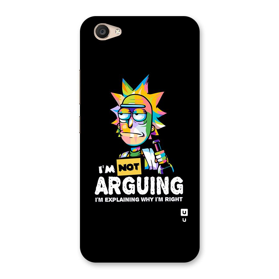 Not Arguing Explaining Back Case for Vivo V5 Plus