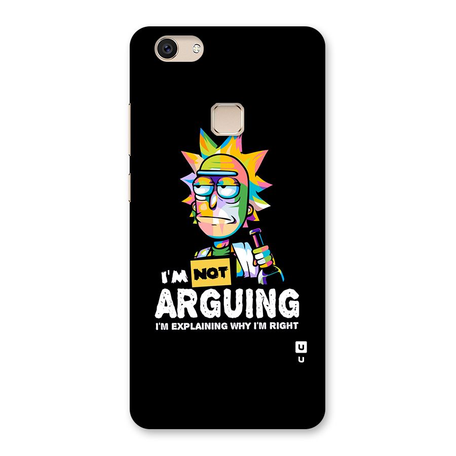 Not Arguing Explaining Back Case for Vivo V7