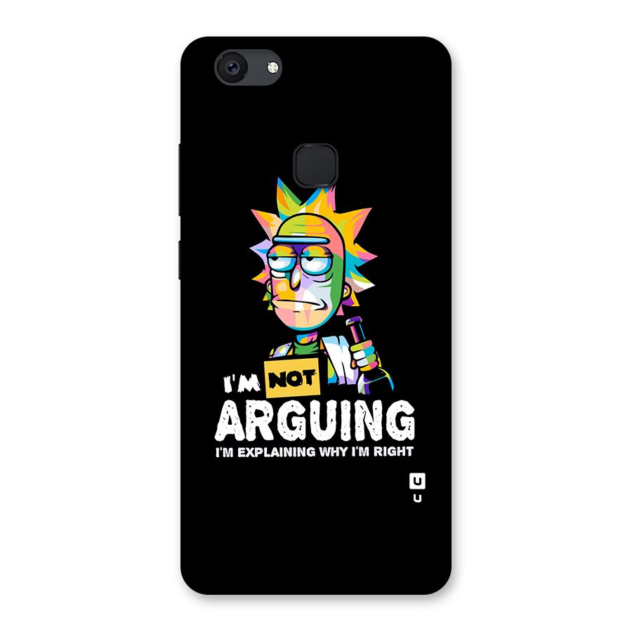 Not Arguing Explaining Back Case for Vivo V7 Plus