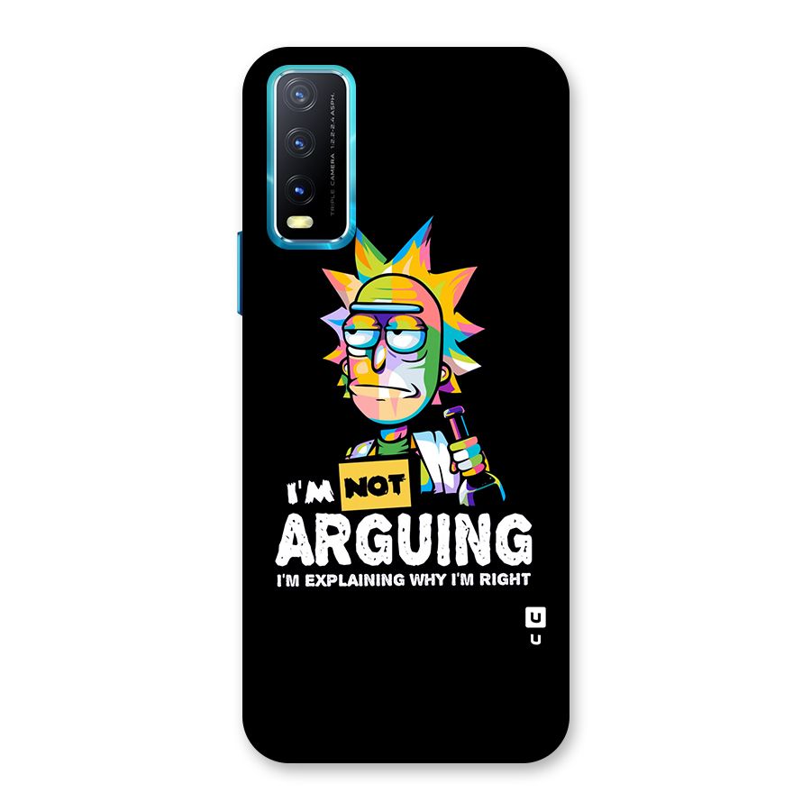 Not Arguing Explaining Back Case for Vivo Y20G