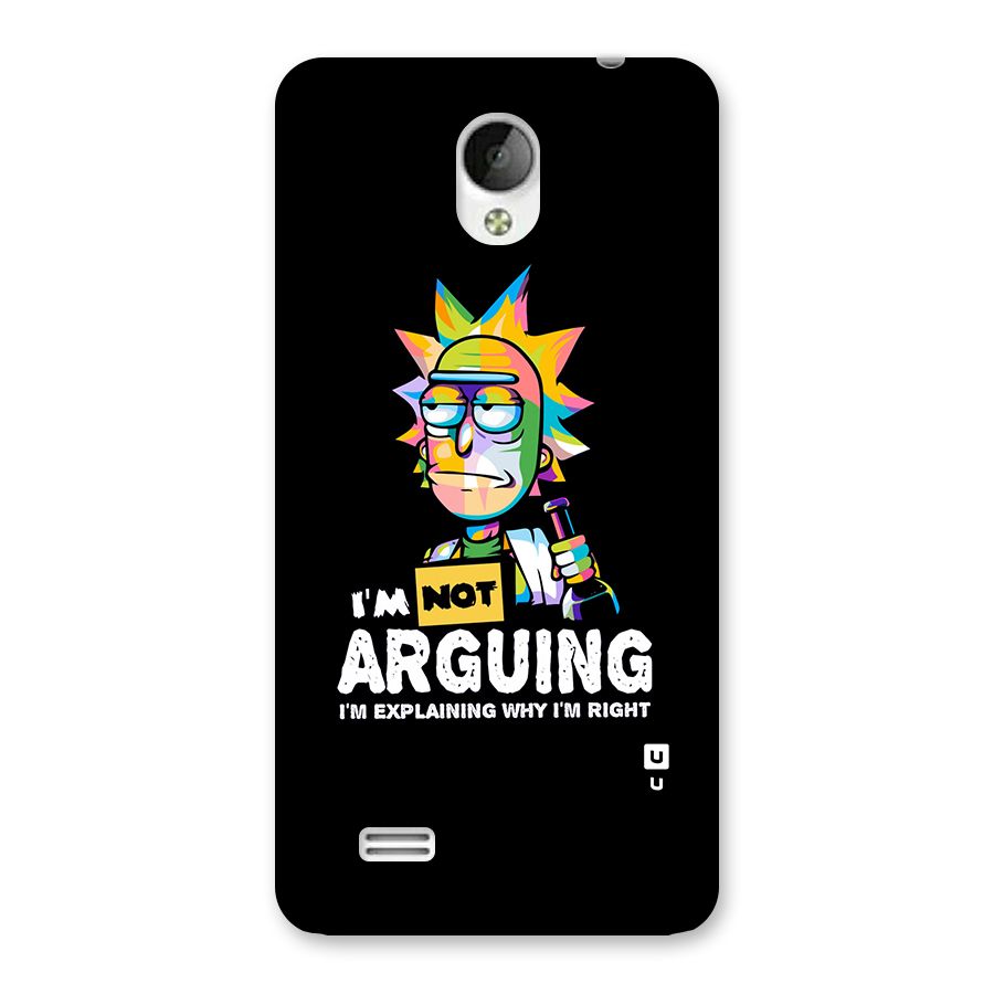 Not Arguing Explaining Back Case for Vivo Y21