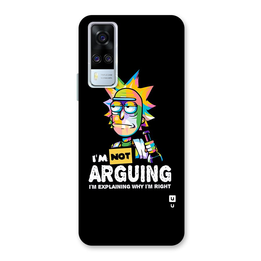 Not Arguing Explaining Back Case for Vivo Y31