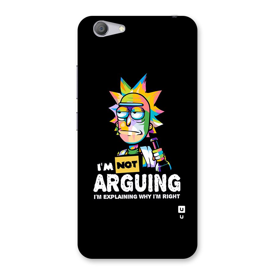 Not Arguing Explaining Back Case for Vivo Y53
