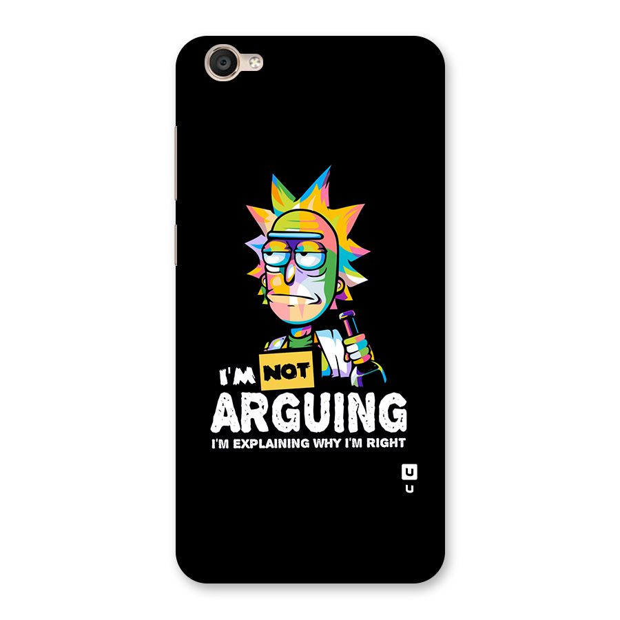 Not Arguing Explaining Back Case for Vivo Y55L