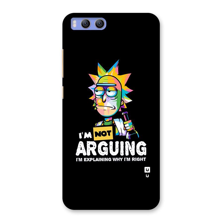 Not Arguing Explaining Back Case for Xiaomi Mi 6