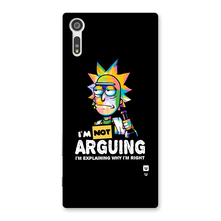 Not Arguing Explaining Back Case for Xperia XZ
