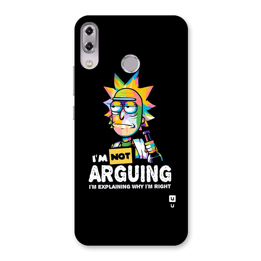 Not Arguing Explaining Back Case for Zenfone 5Z