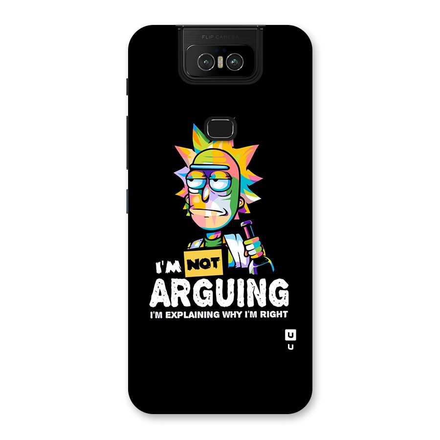 Not Arguing Explaining Back Case for Zenfone 6z
