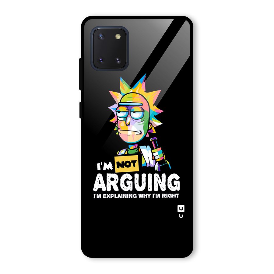 Not Arguing Explaining Back Case for Galaxy Note 10 Lite