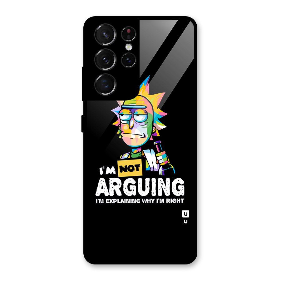 Not Arguing Explaining Back Case for Galaxy S21 Ultra 5G