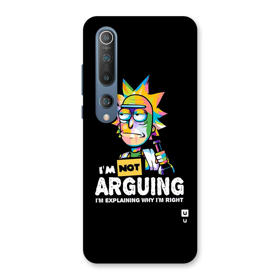 Not Arguing Explaining Back Case for Mi 10