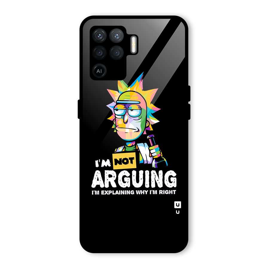Not Arguing Explaining Back Case for Oppo F19 Pro