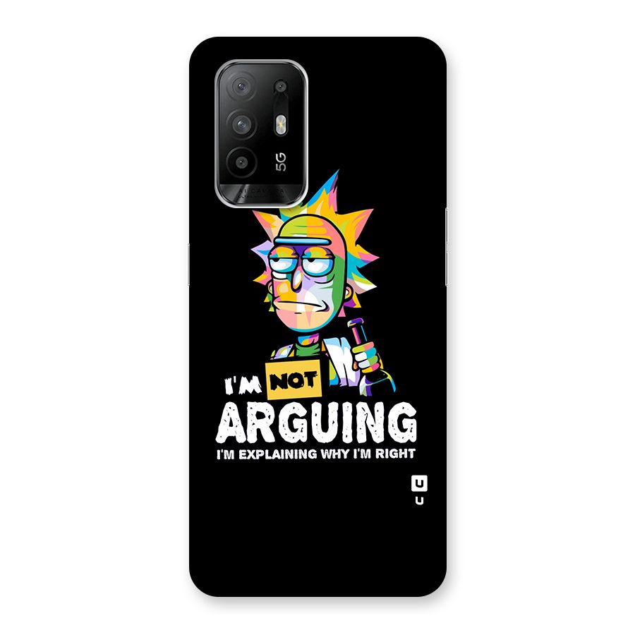 Not Arguing Explaining Back Case for Oppo F19 Pro Plus 5G