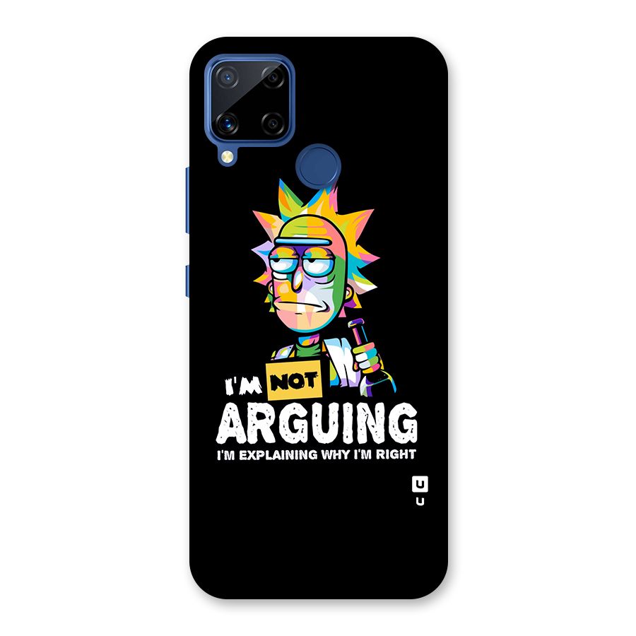 Not Arguing Explaining Back Case for Realme Narzo 30A