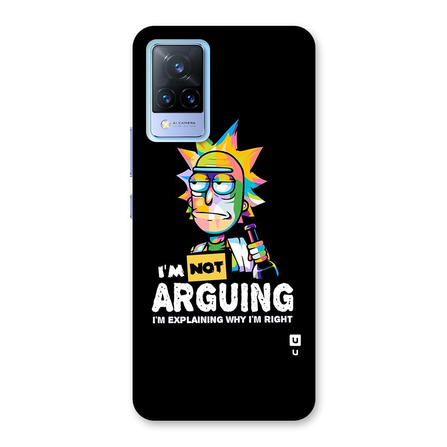 Not Arguing Explaining Back Case for Vivo V21 5G