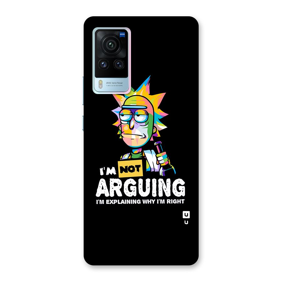 Not Arguing Explaining Back Case for Vivo X60 Pro