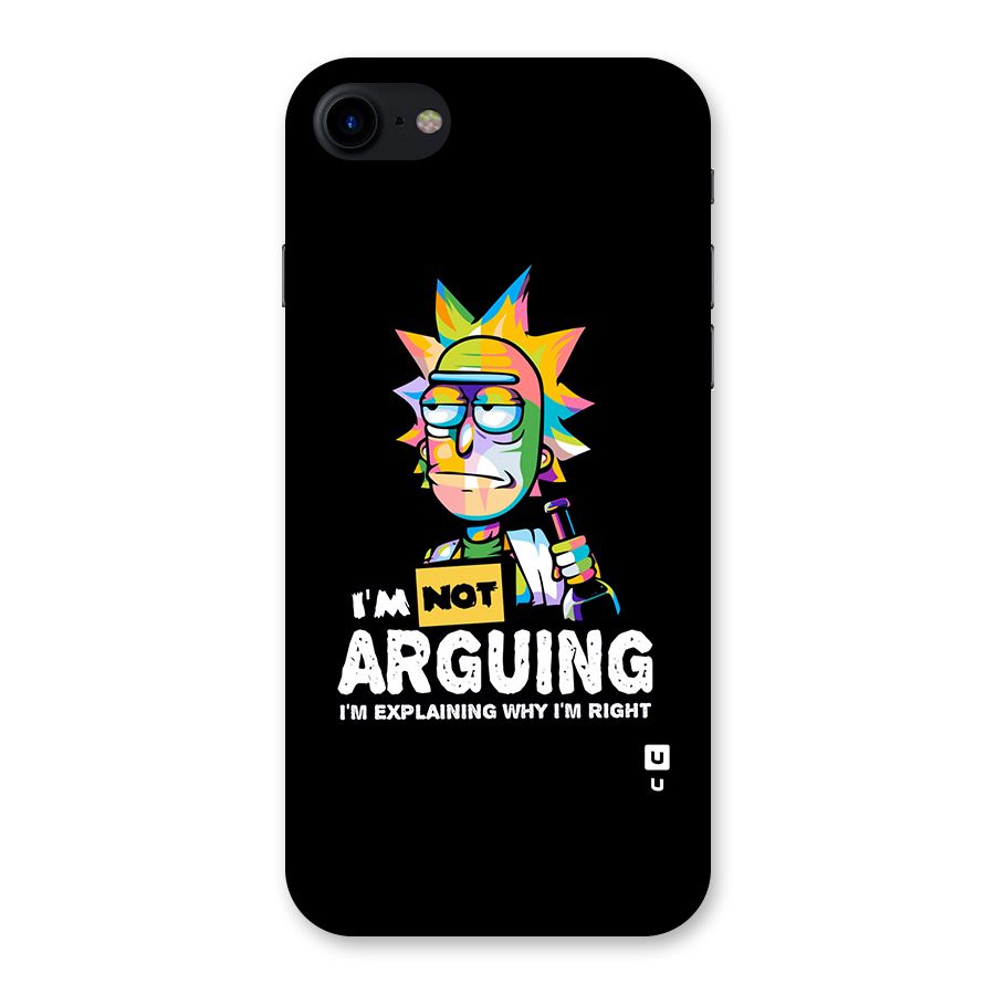 Not Arguing Explaining Back Case for iPhone SE 2020
