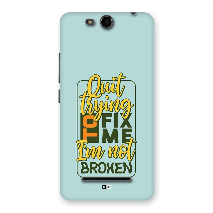 Not Broken Back Case for Canvas Juice 3 Q392
