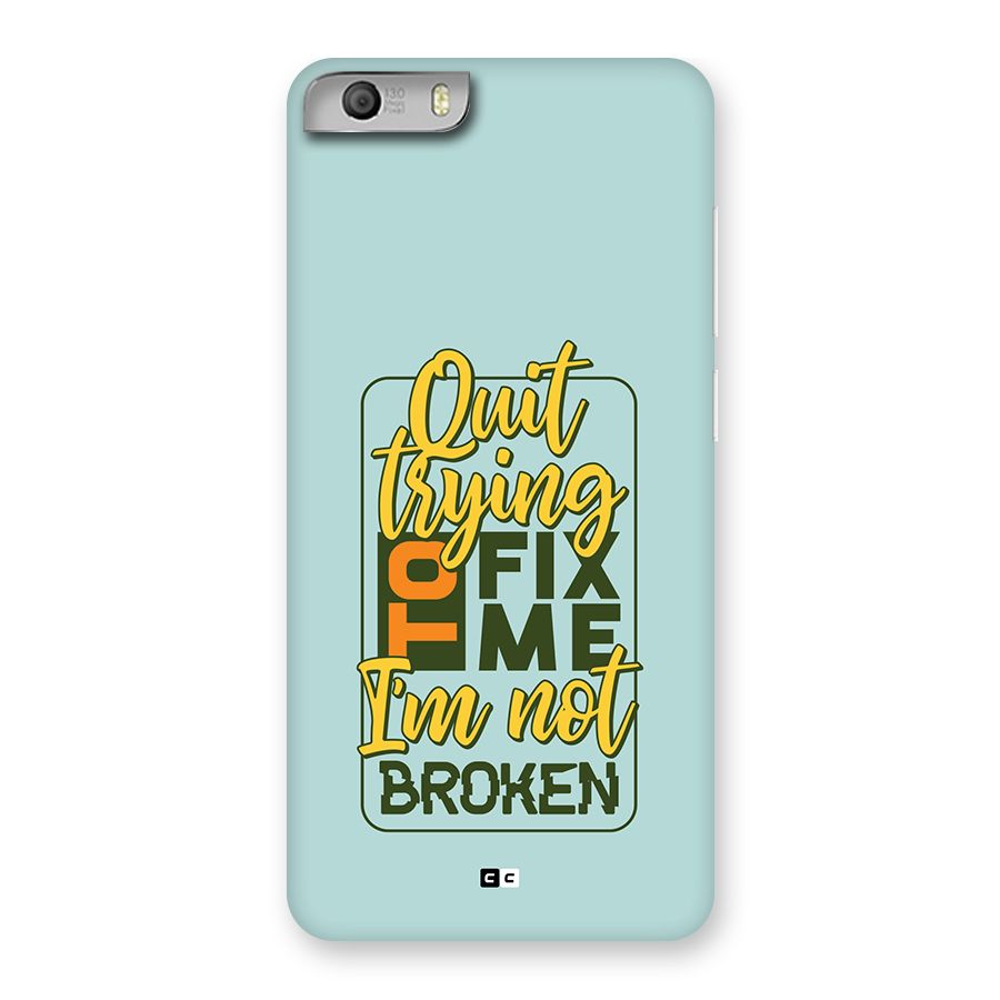 Not Broken Back Case for Canvas Knight 2