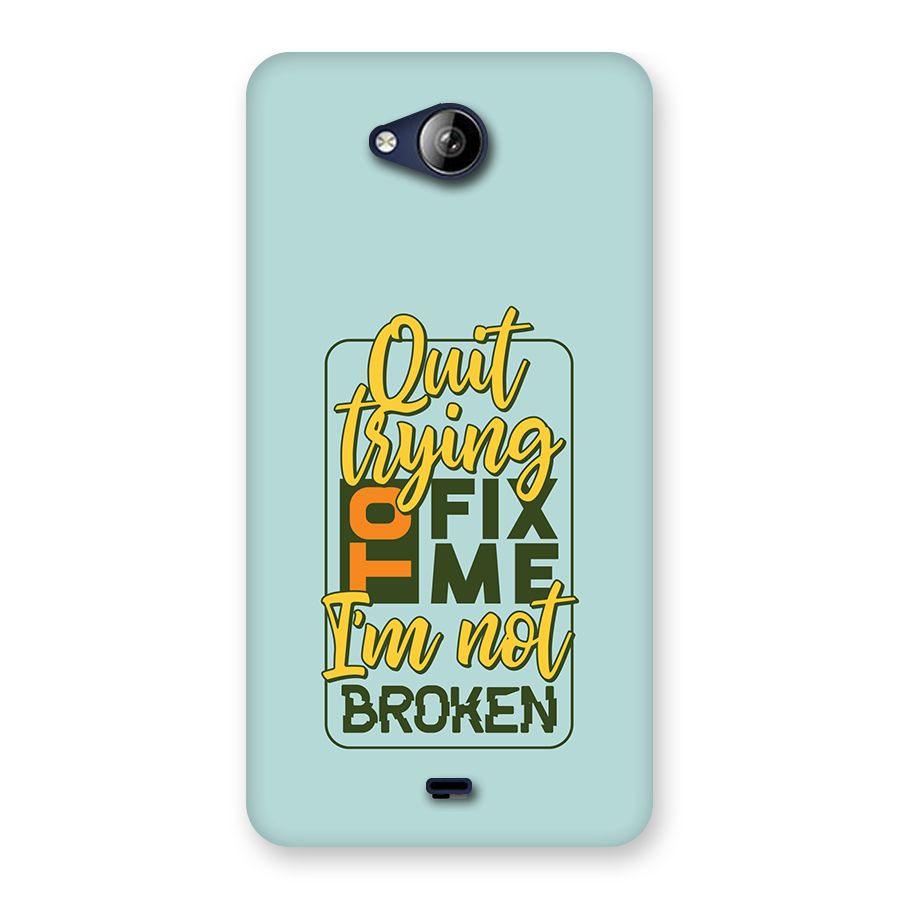 Not Broken Back Case for Canvas Play Q355