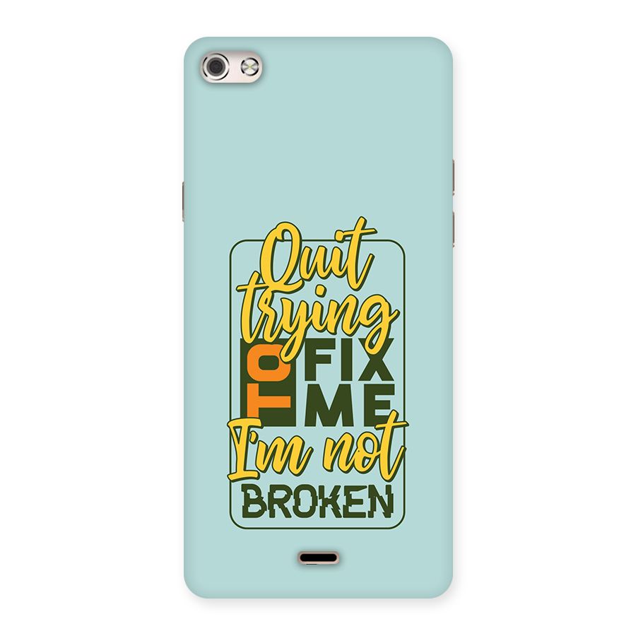 Not Broken Back Case for Canvas Silver 5