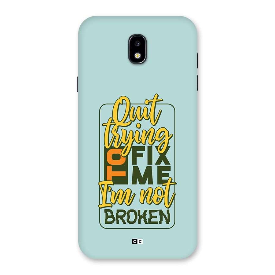 Not Broken Back Case for Galaxy J7 Pro
