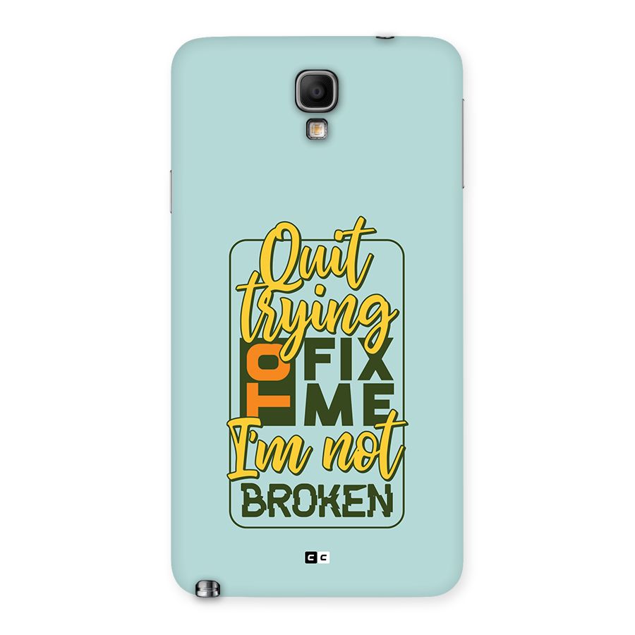 Not Broken Back Case for Galaxy Note 3 Neo